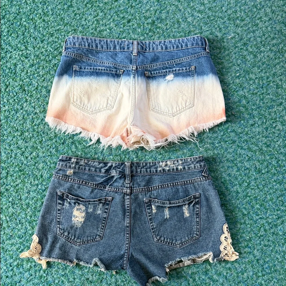 Set of 2 Free People Denim Shorts